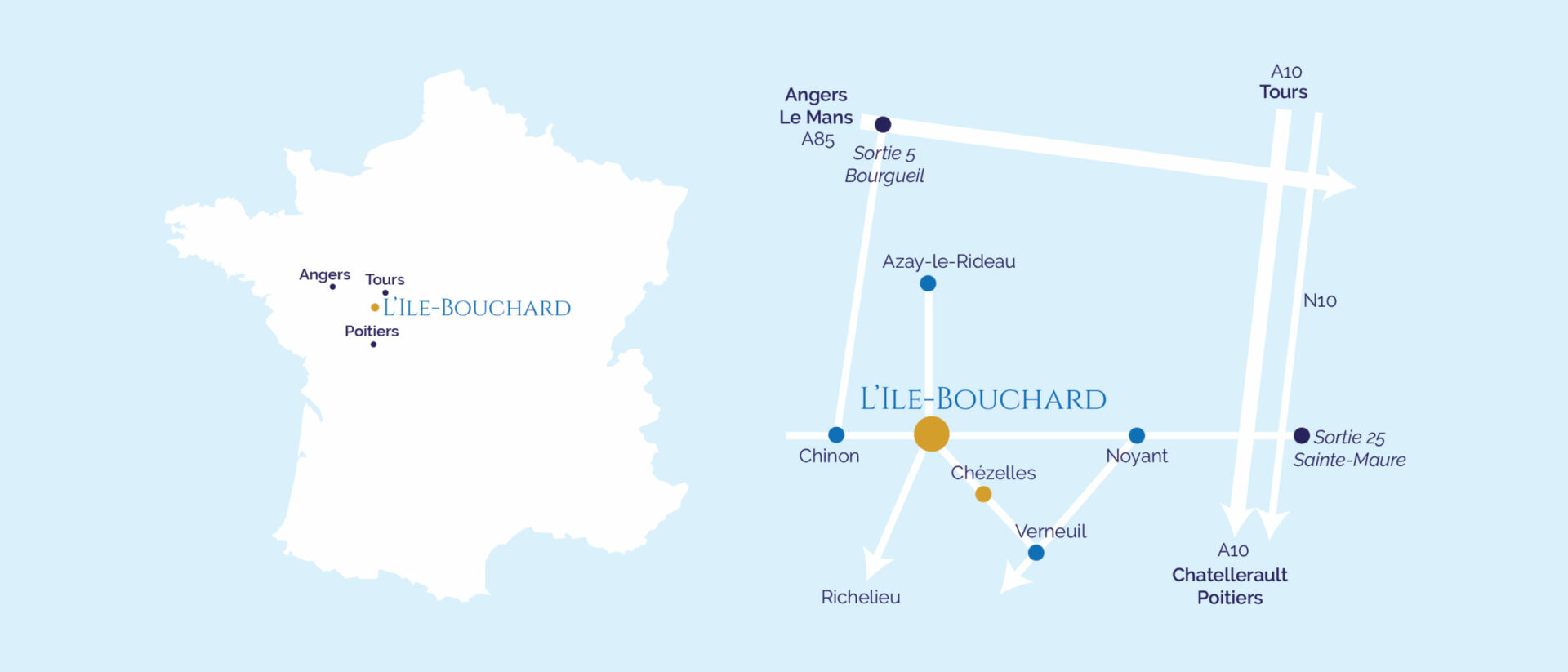 Carte Accès Sanctuaire Ile-Bouchard